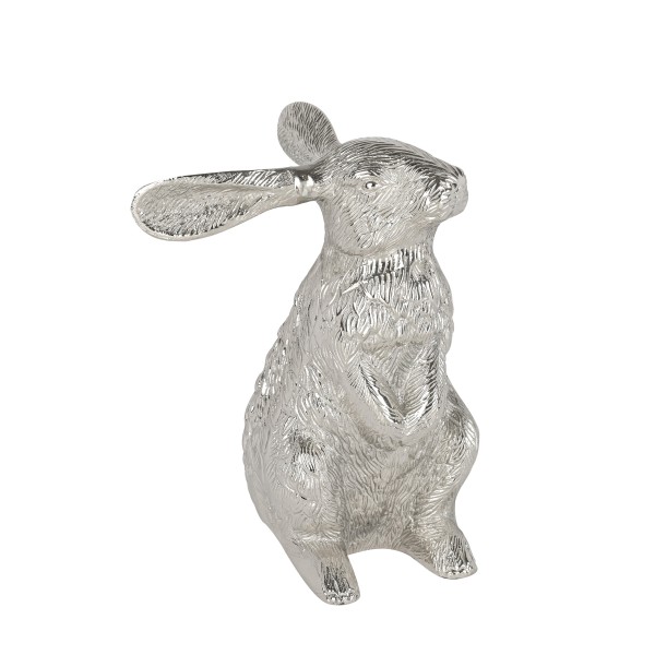 Aluguss Hase Mats , 20x27cm, silber