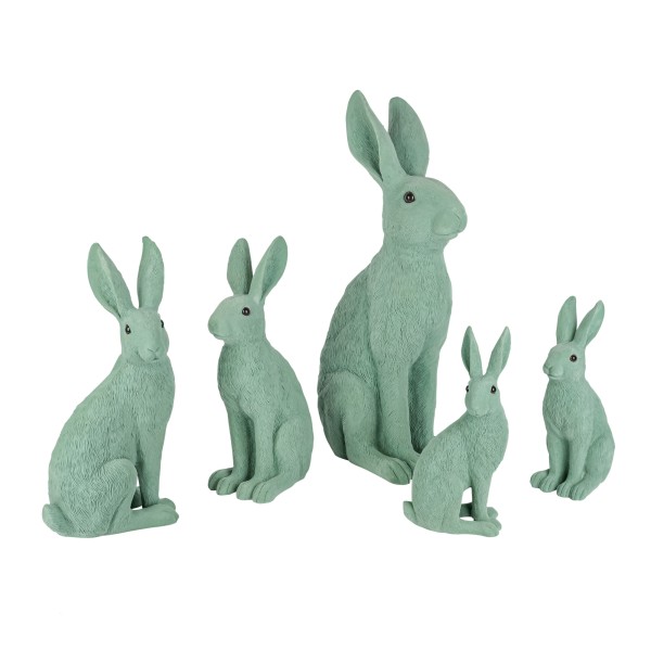 Hase Cedric , Poly, beflockt, sitzend