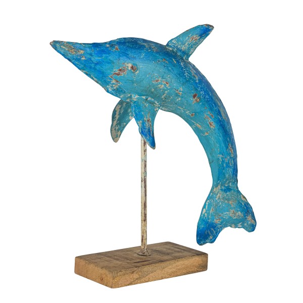 Delfin aus Metall, 46x15x45cm, stehend