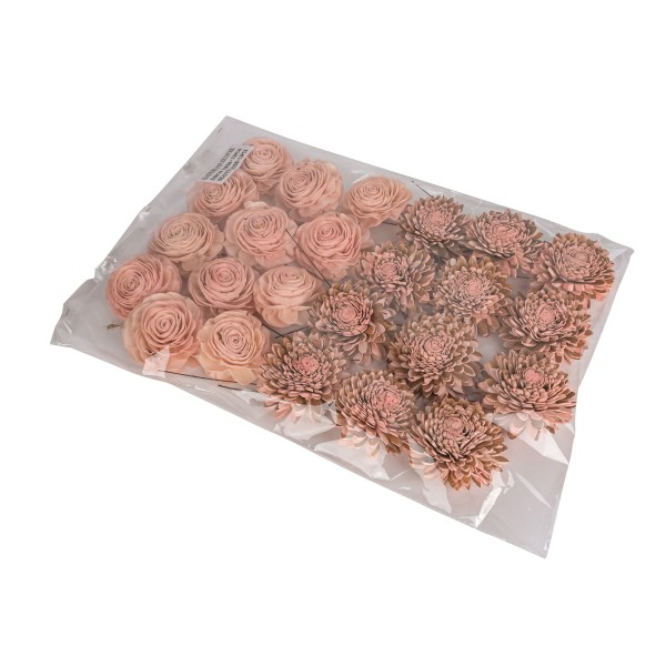 Sola Mix Beauty Rose/ Disco Zinia 8 cm 24 im Beutel soft rose