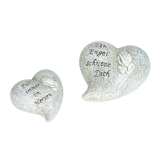 Keramik Trauer-Herz Ein Engel schütze Dich